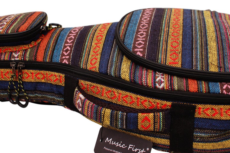 MUSIC FIRST Original Design 15mm Thick Padded Country Style A & F Style (Standard) Mandolin Gig Bag (Soft Case) Soft Mandolin Case. Fits Most A Mando. - Image 4